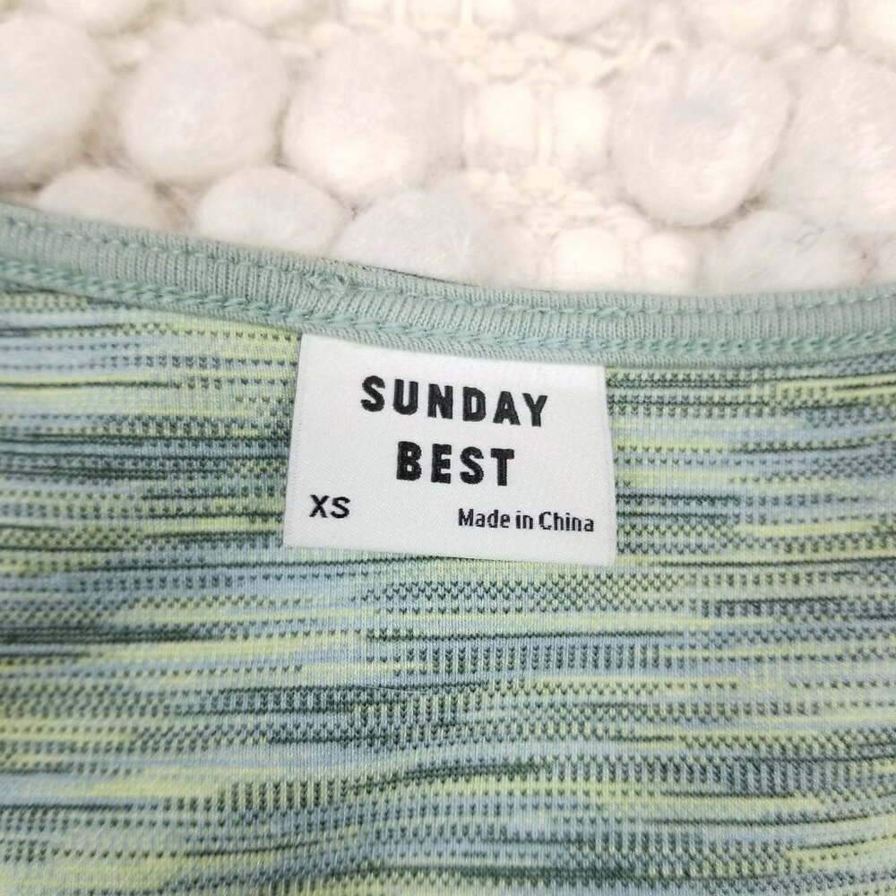 Aritzia Sunday Best Jagger Top Pistachio Green Sz Extra Small - Picture 6 of 8